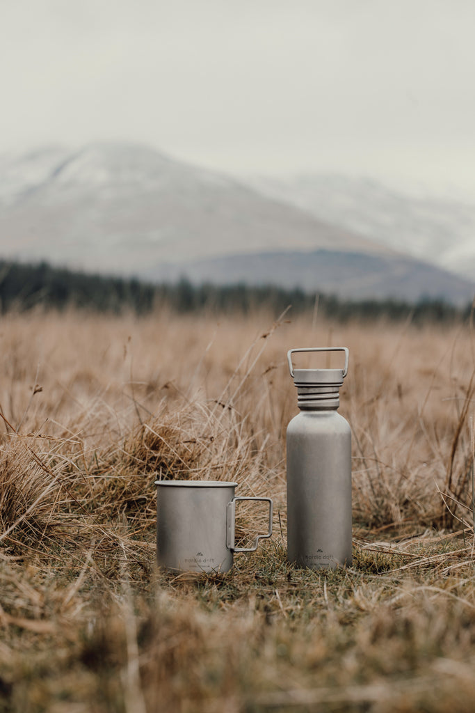 Nordic Drift Trail Ultra Light Titanium 600ml Water Bottle