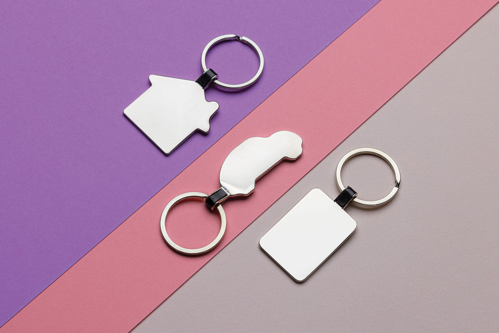 RCS recycled zinc alloy car keyring