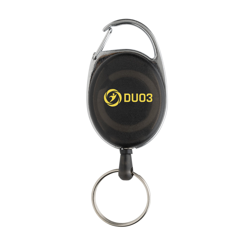 RCS recycled ABS roller clip keychain