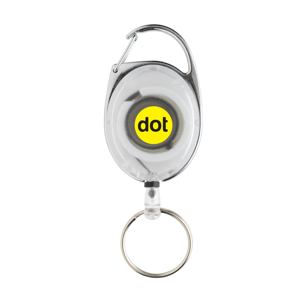 RCS recycled ABS roller clip keychain