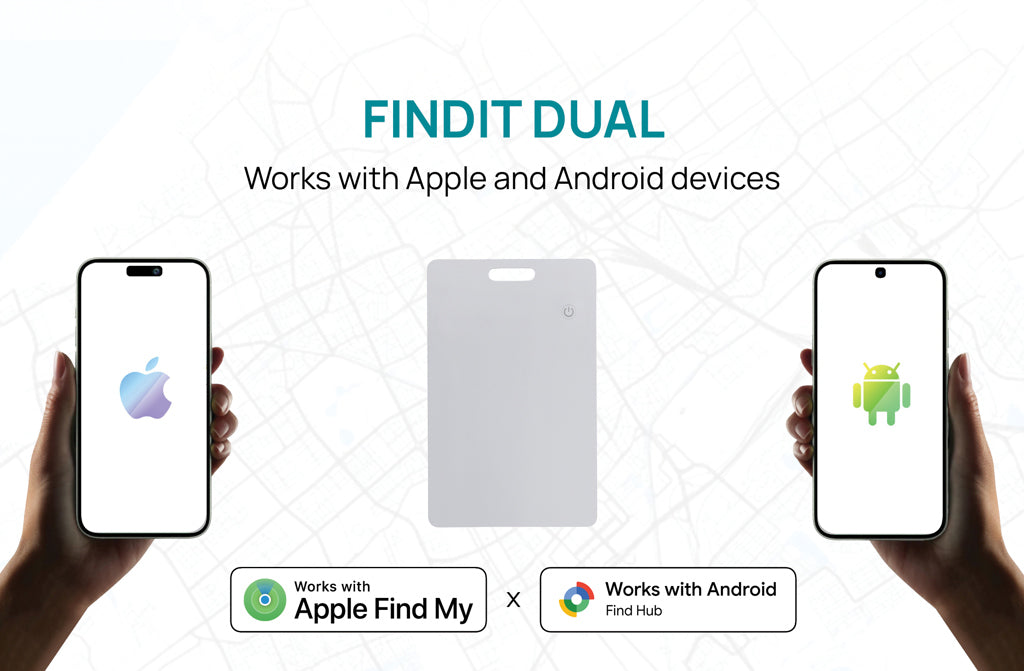 Findit Dual RCS rplastic ultra-thin finder card rechargeable