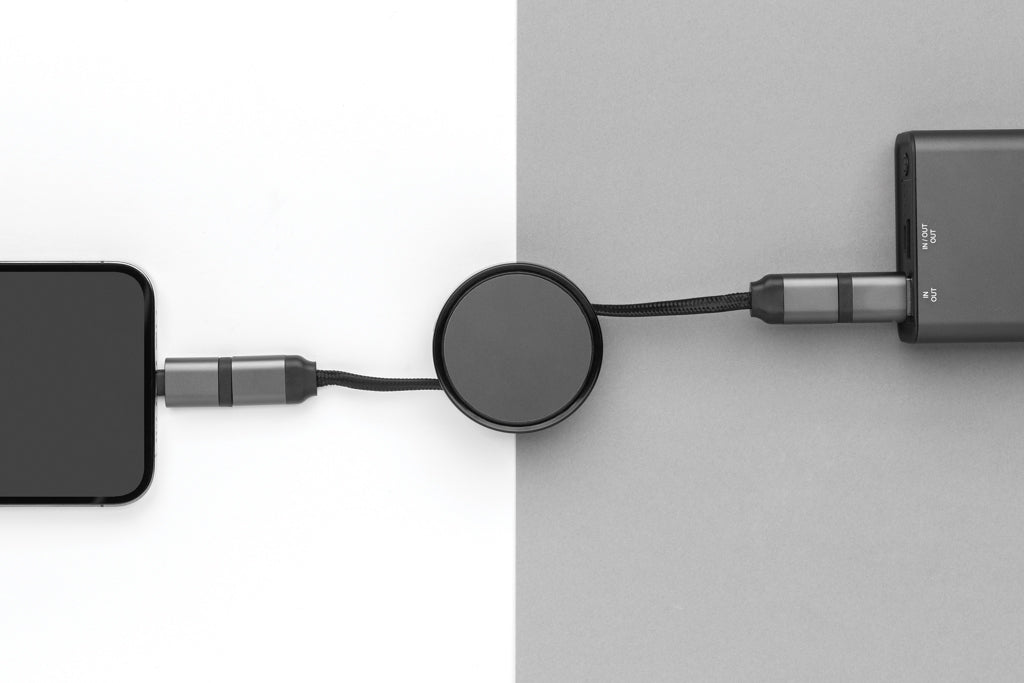 Terra RCS recycled aluminium retractable 6 in 1 60W cable