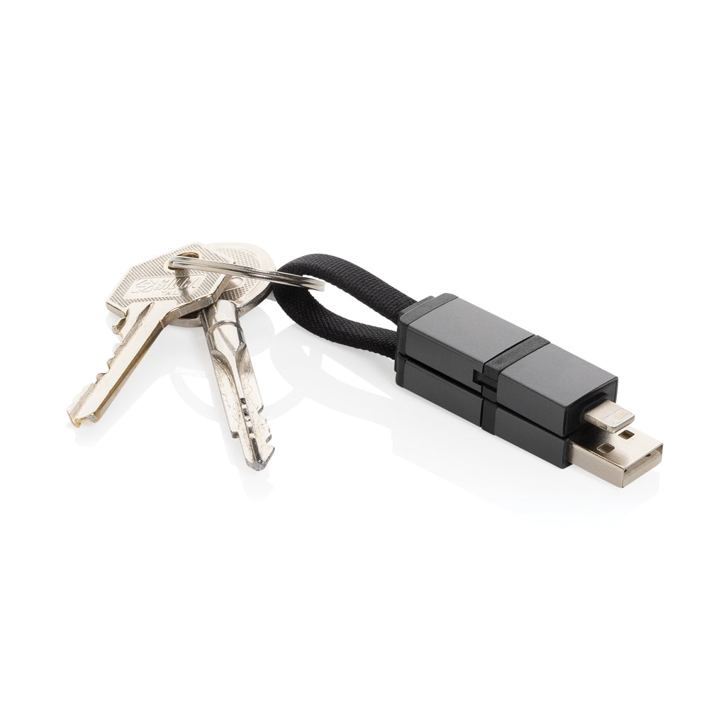 Terra recycled aluminium 4 in 1 60W fast charging cable