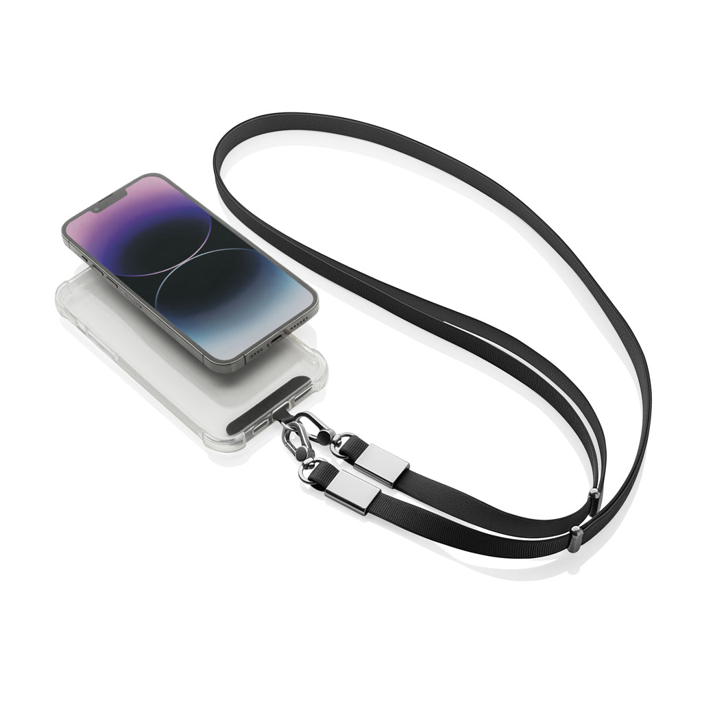 Nivo RCS recycled PET Crossbody lanyard