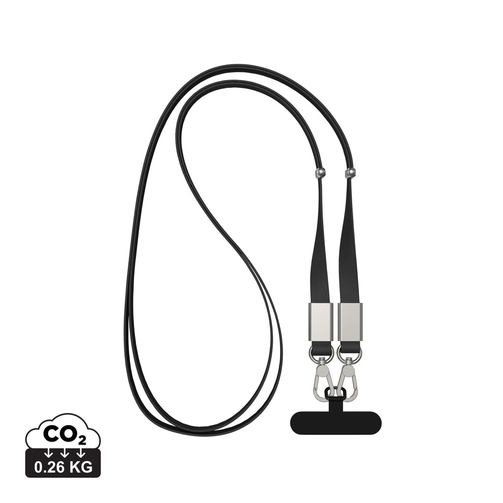 Nivo RCS recycled PET Crossbody lanyard