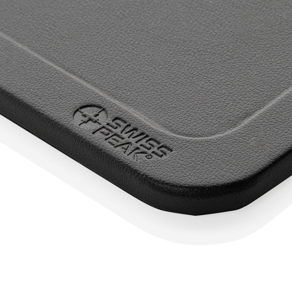 Swiss Peak 3 in 1 RCS recycled PU wireless charger desk tray