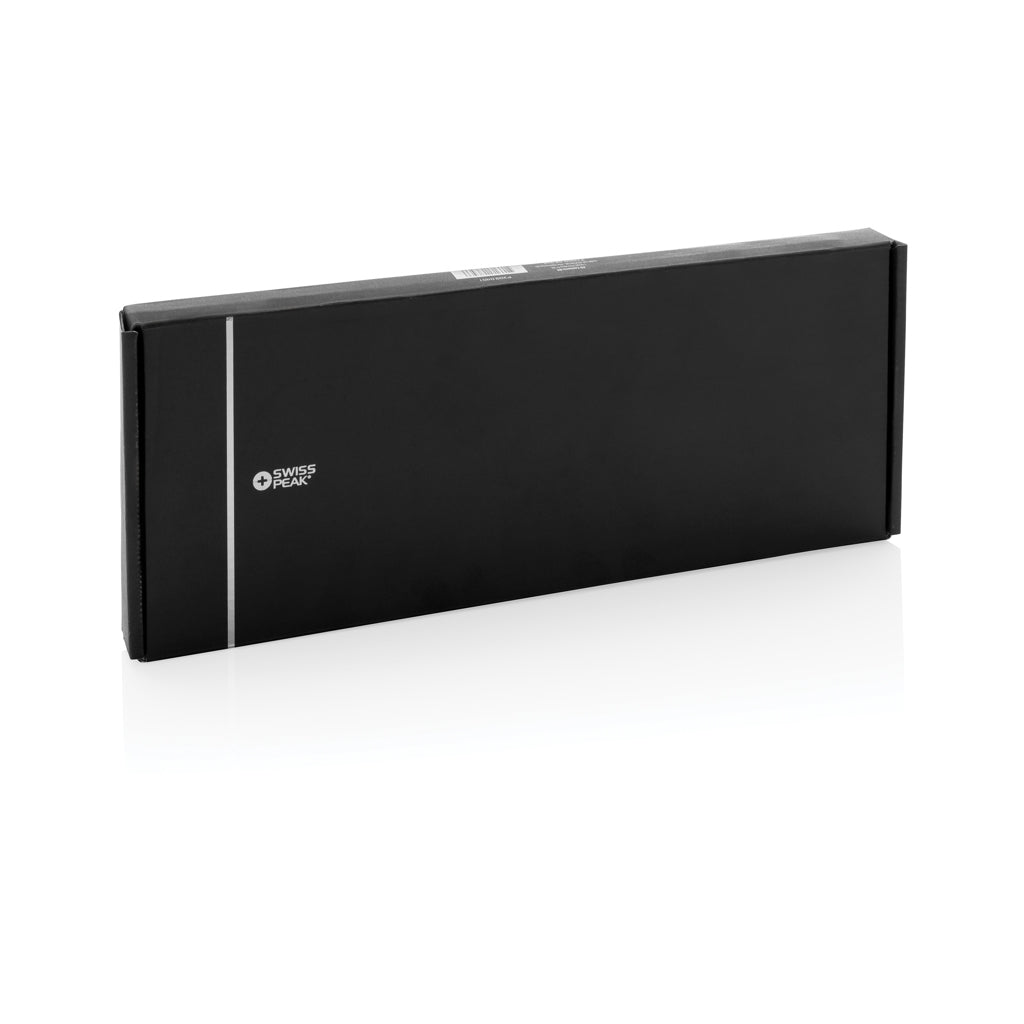 Swiss Peak 3 in 1 RCS recycled PU wireless charger desk tray