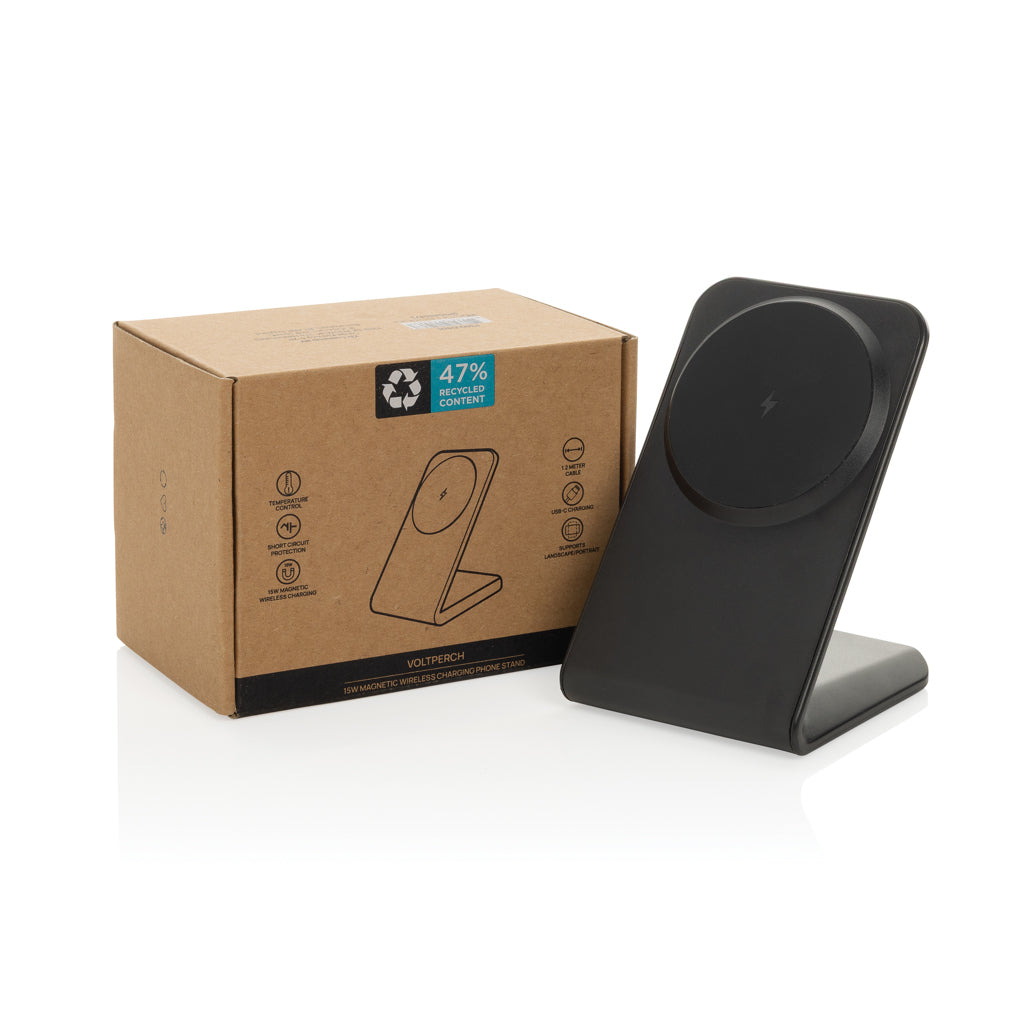 VoltPerch RCS recycled plastic 15W magnetic wireless charger