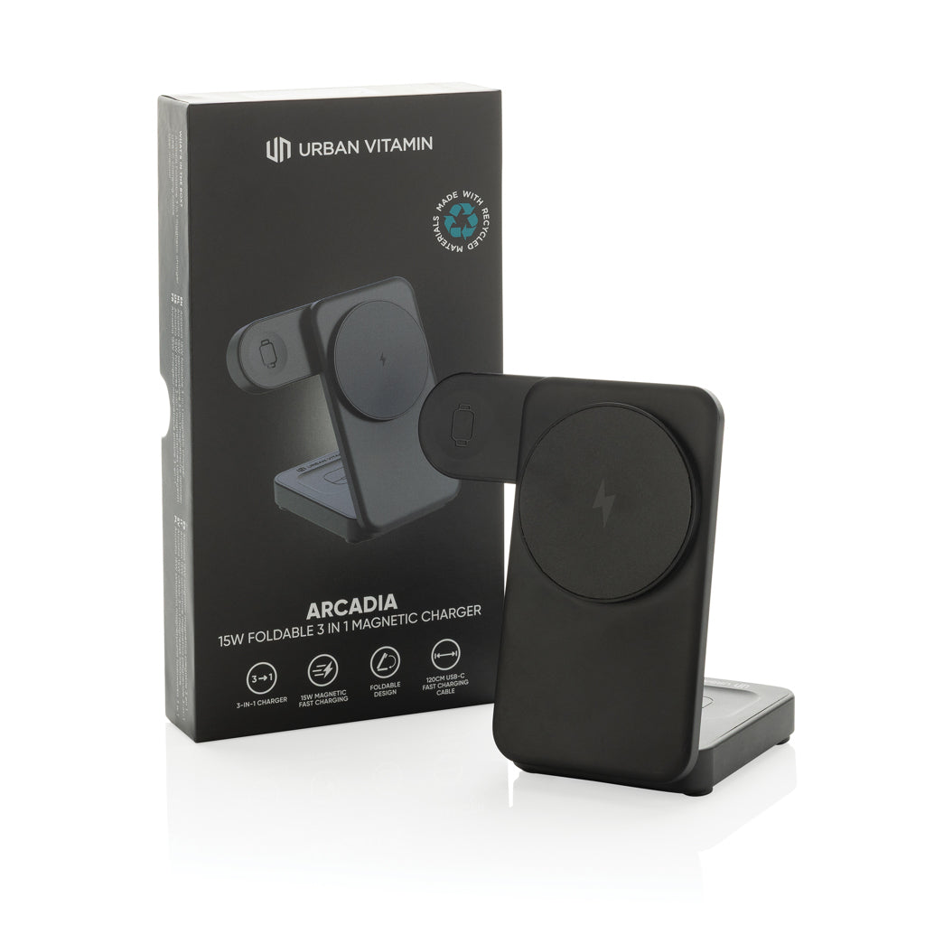 Urban Vitamin Arcadia RCS rplastic 15W 3in1 magnetic charger