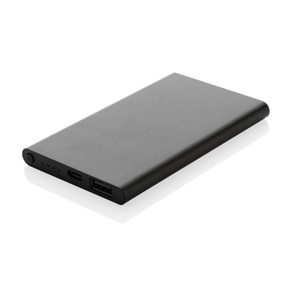 RCS recycled plastic/aluminium 4000mah powerbank with type C