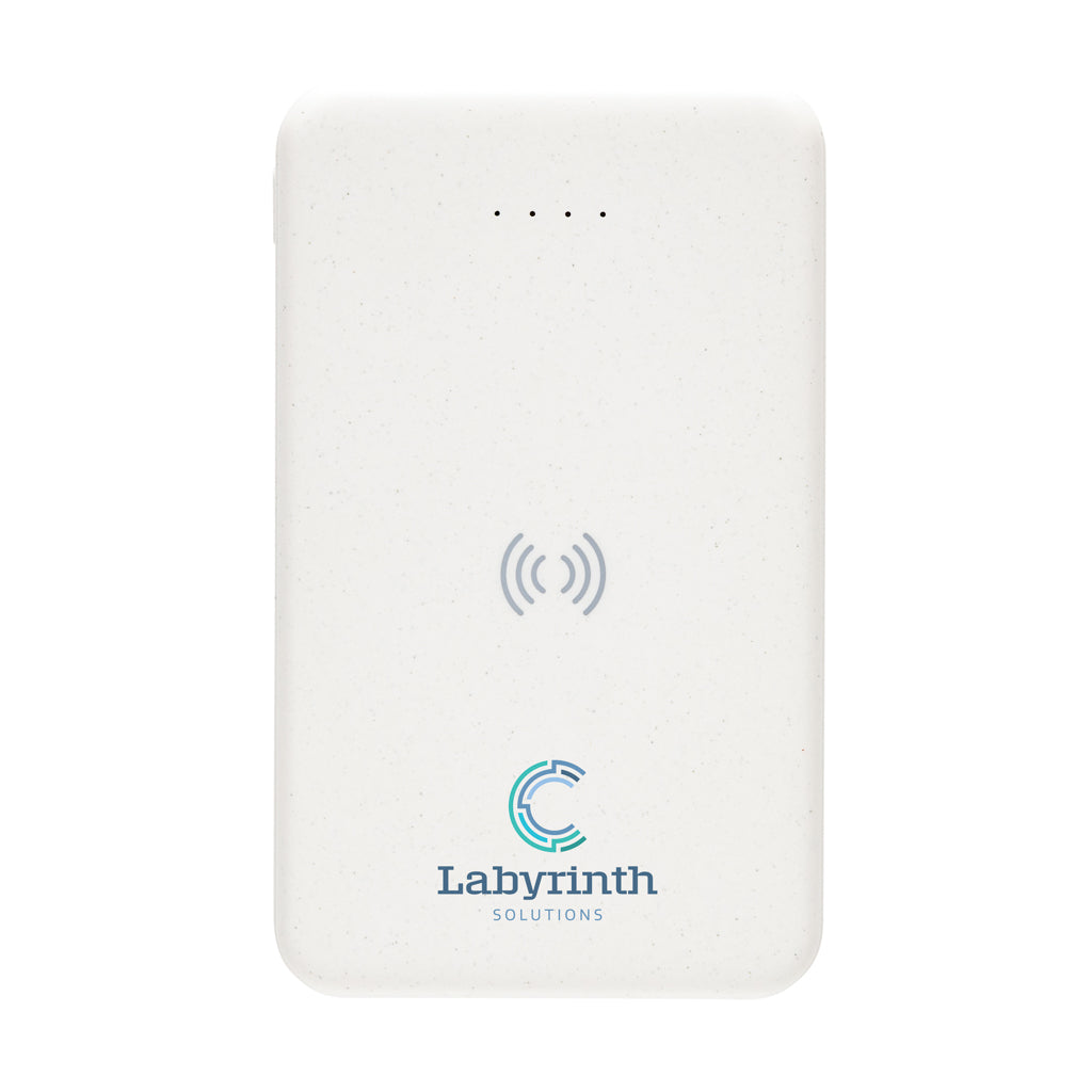 RCS recycled plastic 5.000 mAh 5W wireless powerbank