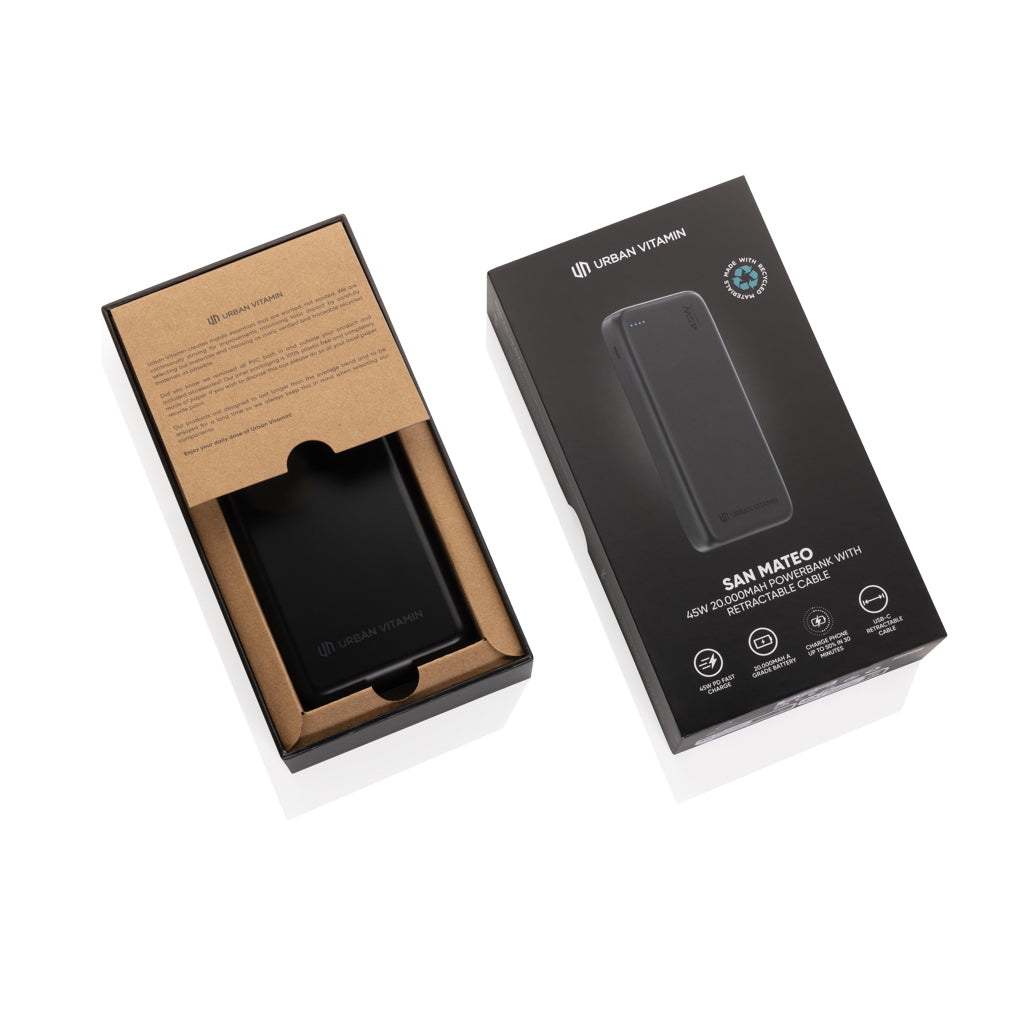 Urban Vitamin San Mateo 45W 20.000 mAh Powerbank