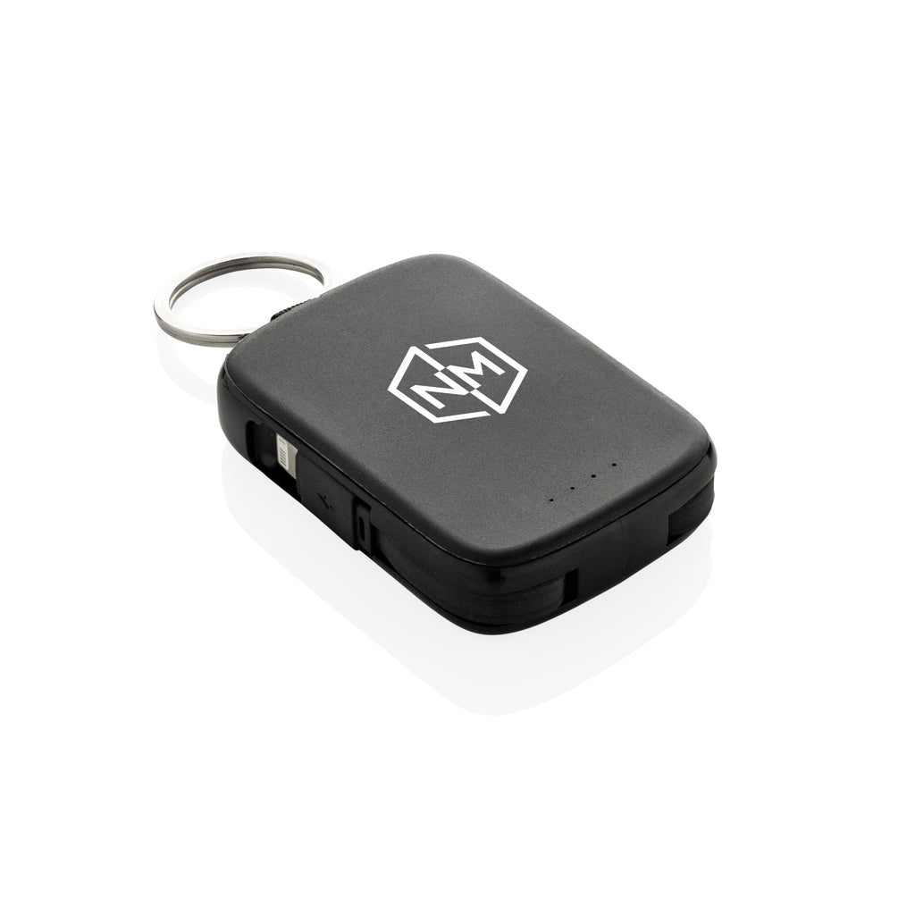 Nexo RCS keychain 2000 mah powerbank with integrated cables