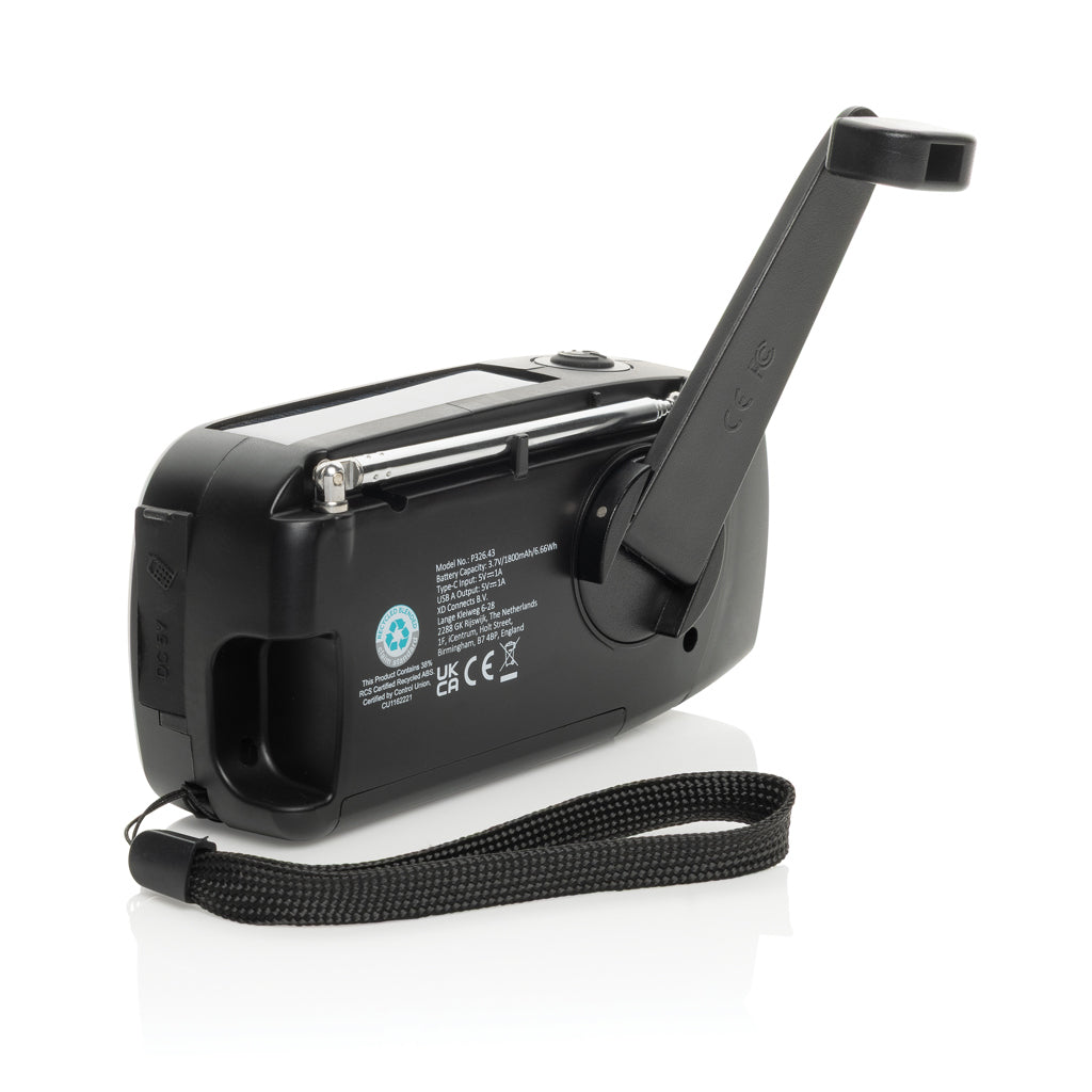 RescueWave RCS recycled plastic emergency radio