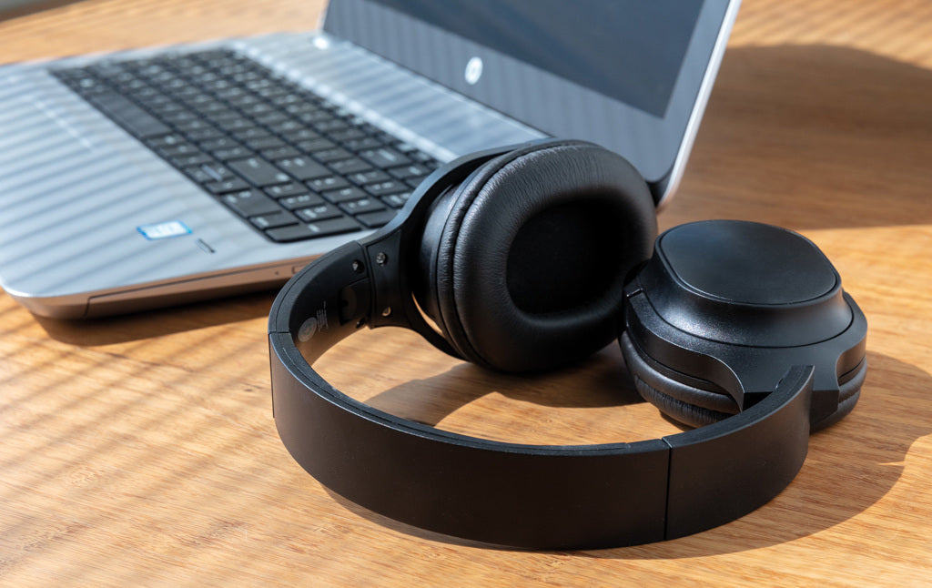 RCS recycled plastic Elite Foldable wireless headphone