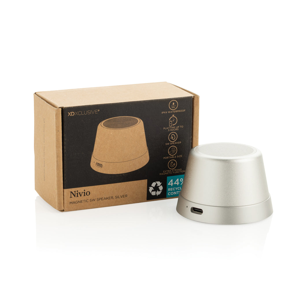 Nivio RCS recycled aluminum magnetic 5W Speaker