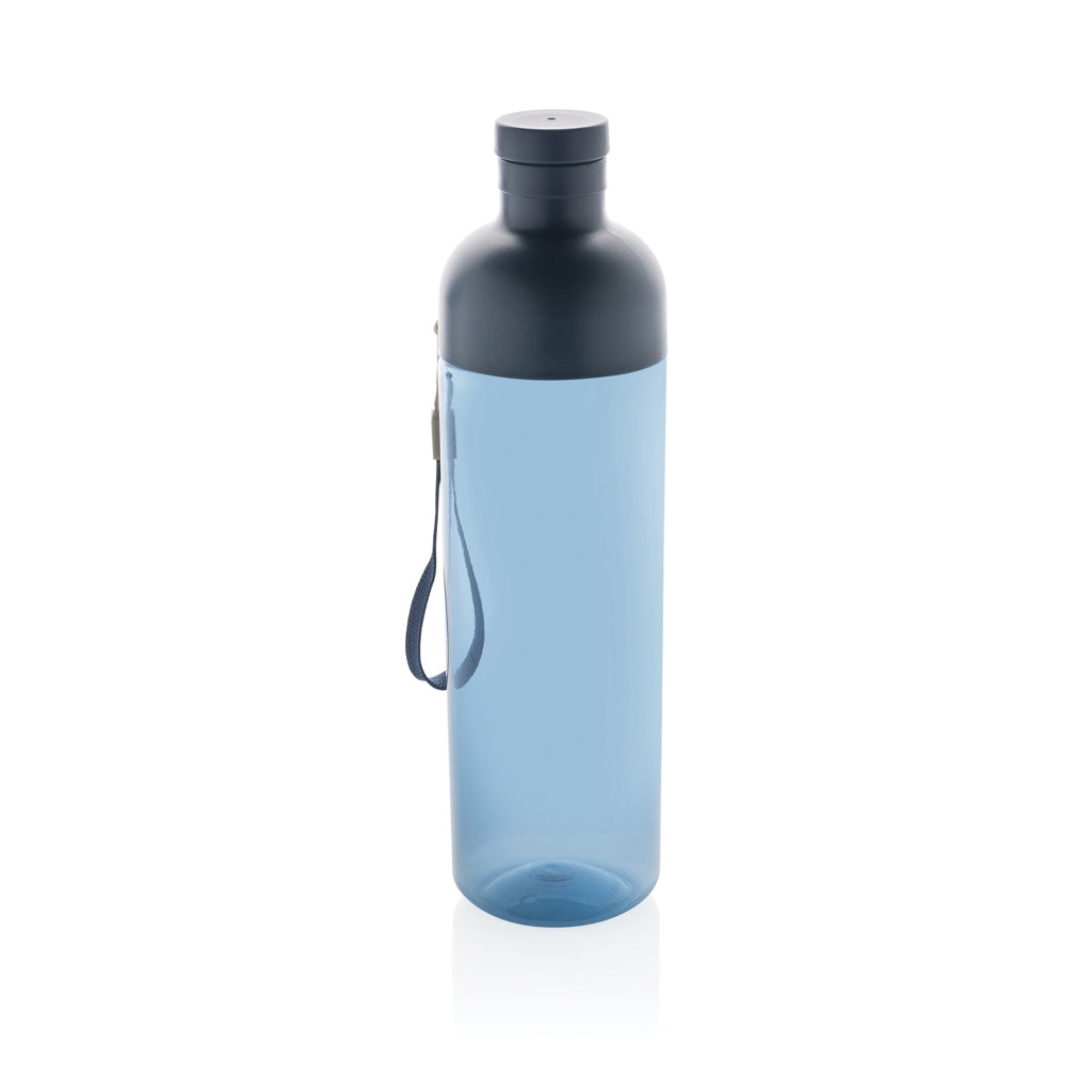 Impact RCS recycled PET leakproof water bottle 600ml - navy, rPET,Recycled Polypropylene