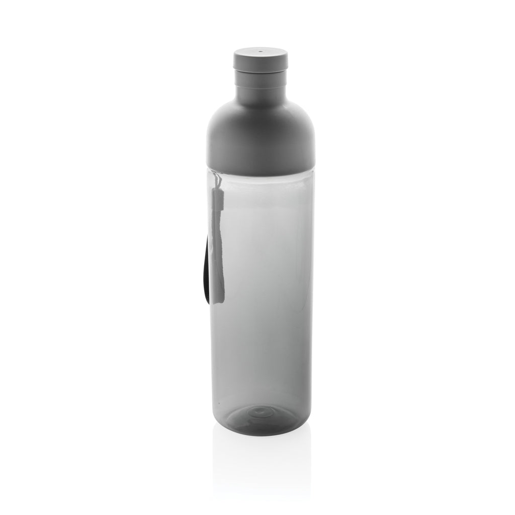Impact RCS recycled PET leakproof water bottle 600ml - black, rPET,Recycled Polypropylene