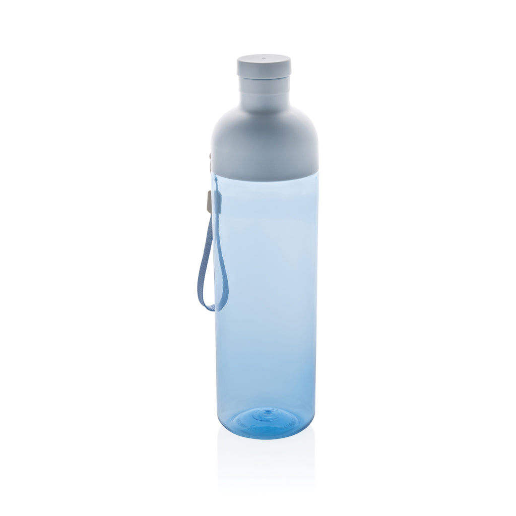 Impact RCS recycled PET leakproof water bottle 600ml - blue, rPET,Recycled Polypropylene