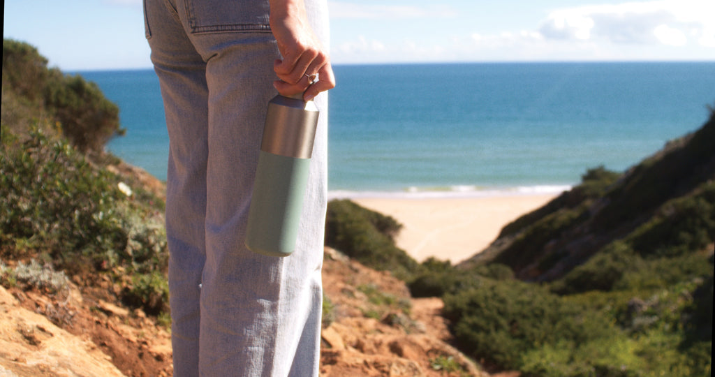 Fluid RCS certified recycled steel water bottle 600ml