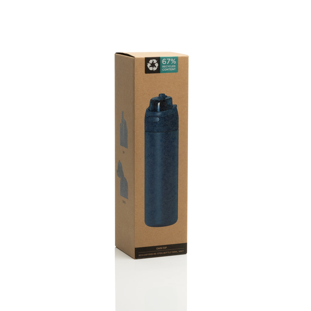 Omni Sip RCS certified re-steel lockable bottle 720ml