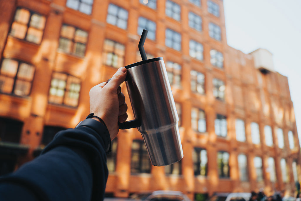 Embrace deluxe RCS recycled stainless steel tumbler 900ml