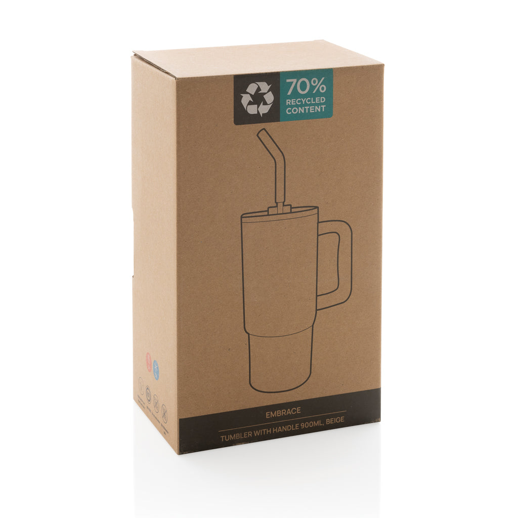 Embrace deluxe RCS recycled stainless steel tumbler 900ml