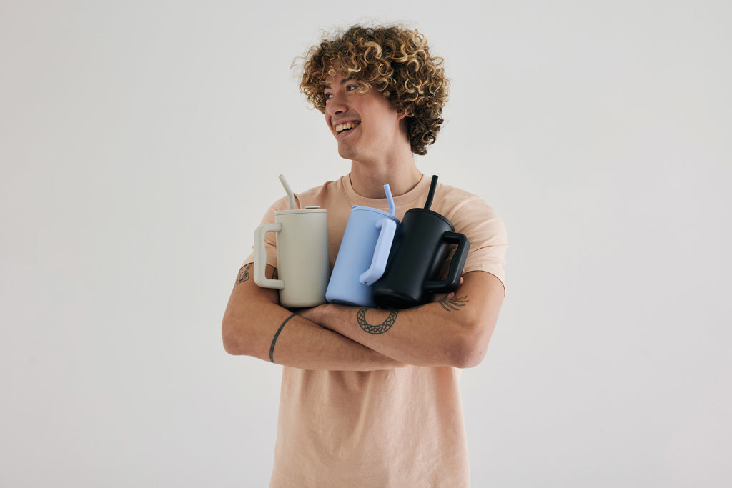 Cube RCS certified recycled steel mug 800ml