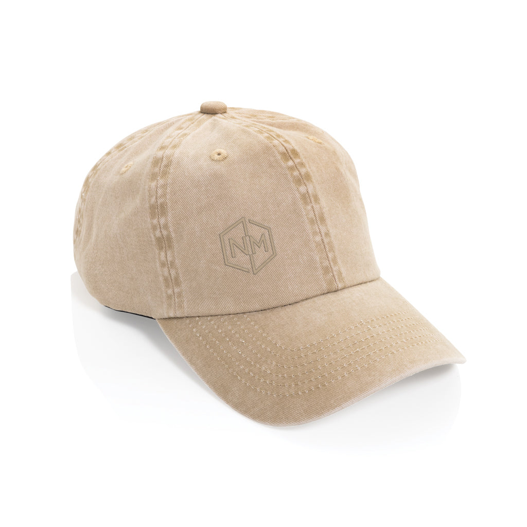 BEAU AWARE™ Washed 6 panel 270gsm cotton twill cap