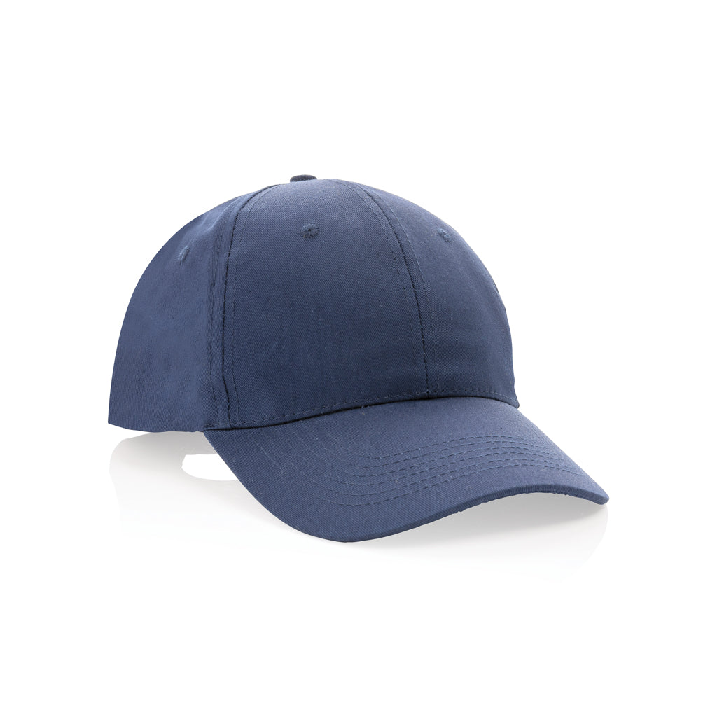 Impact 6 panel 190gr Recycled cotton cap with AWARE™ tracer - navy, Recycled cotton