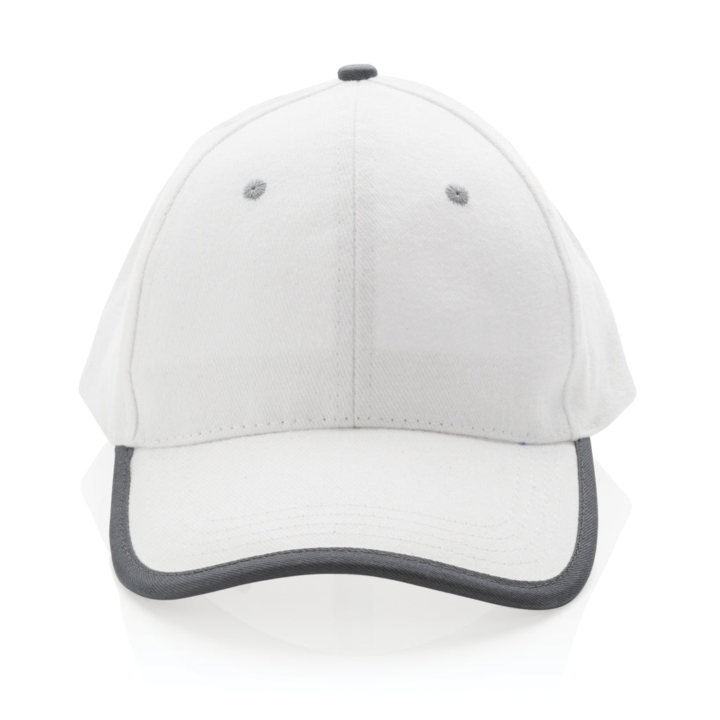 Impact AWARE™ Brushed rcotton 6 panel contrast cap 280gr