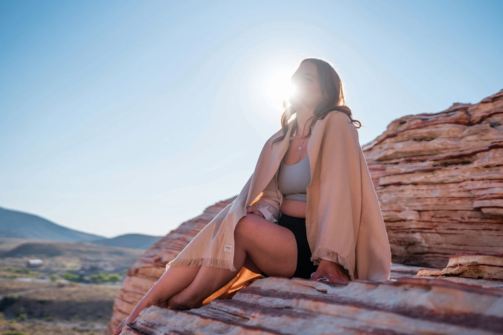 Ukiyo Keiko AWARE™ solid hammam towel 100x180cm