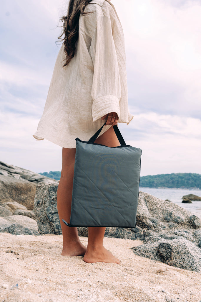 Impact Aware™ RPET foldable quilted picnic blanket