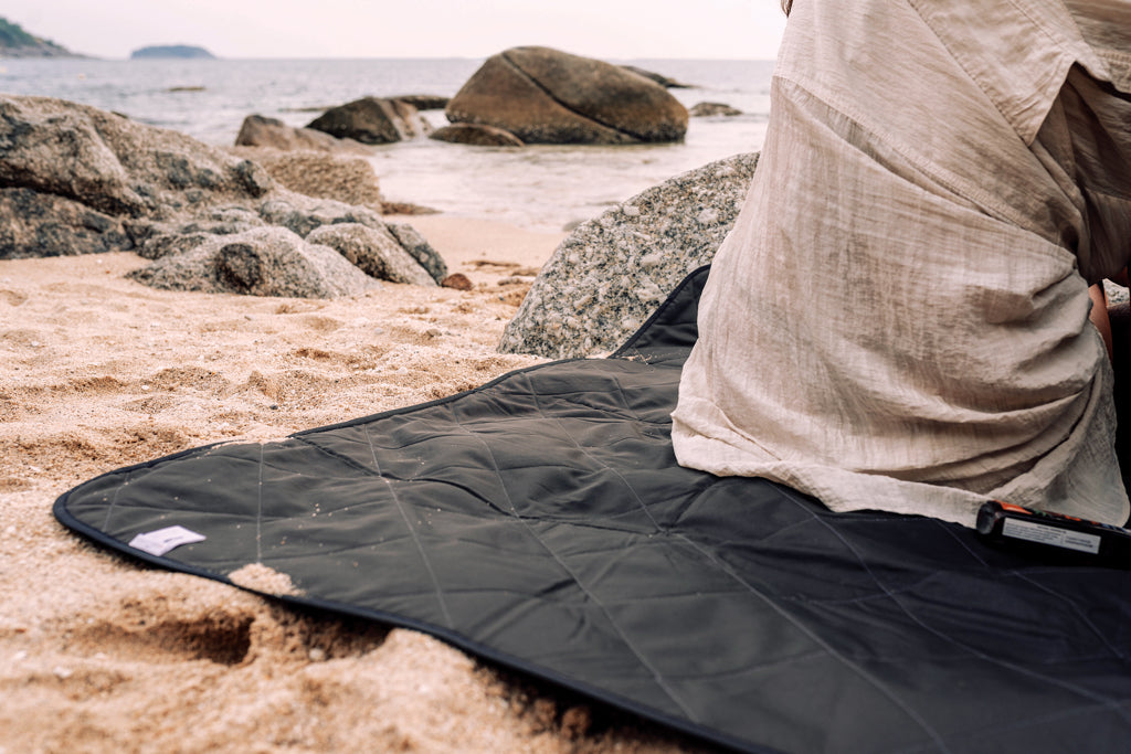 Impact Aware™ RPET foldable quilted picnic blanket
