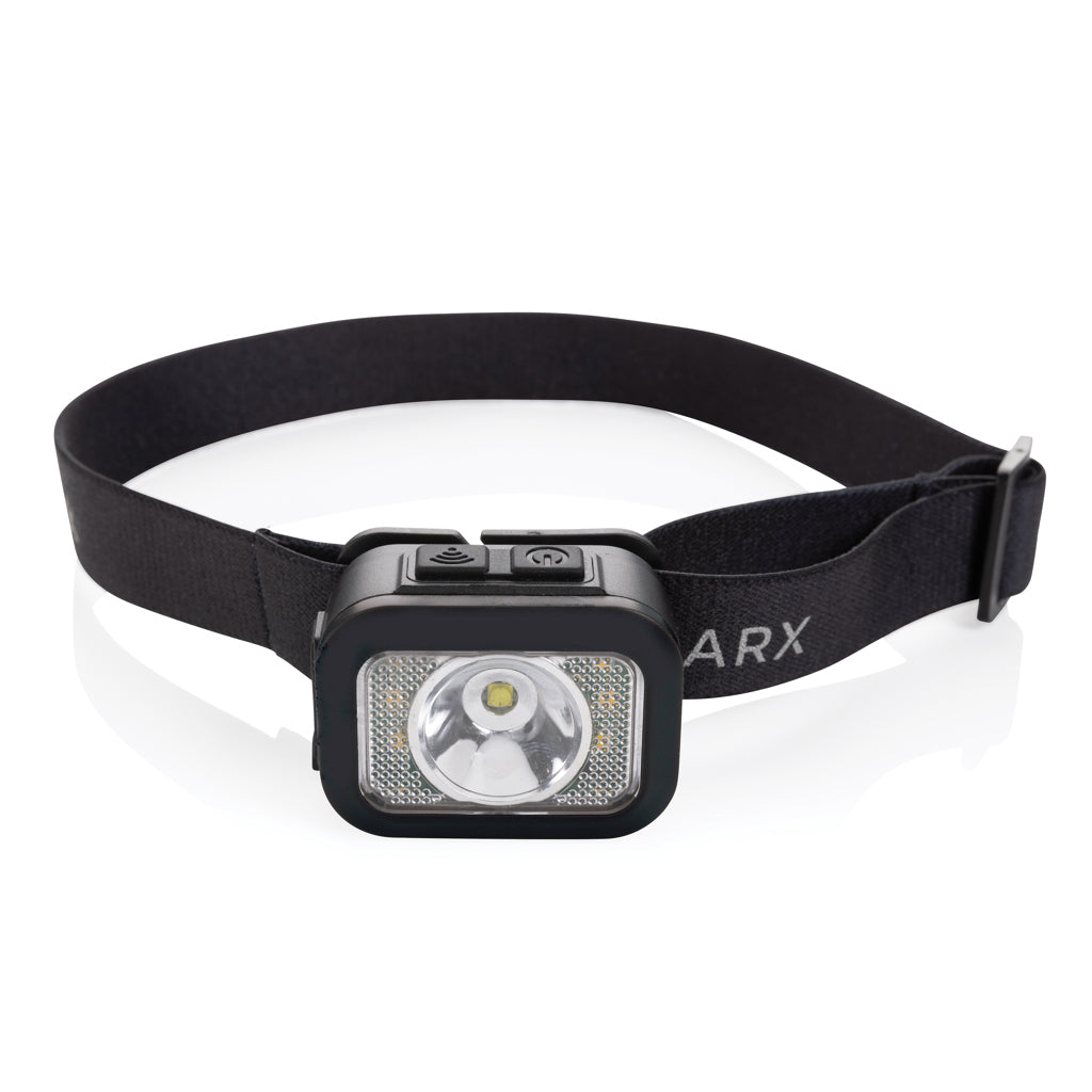 Gear X RCS rPlastic heavy duty head torch - black, Recycled ABS