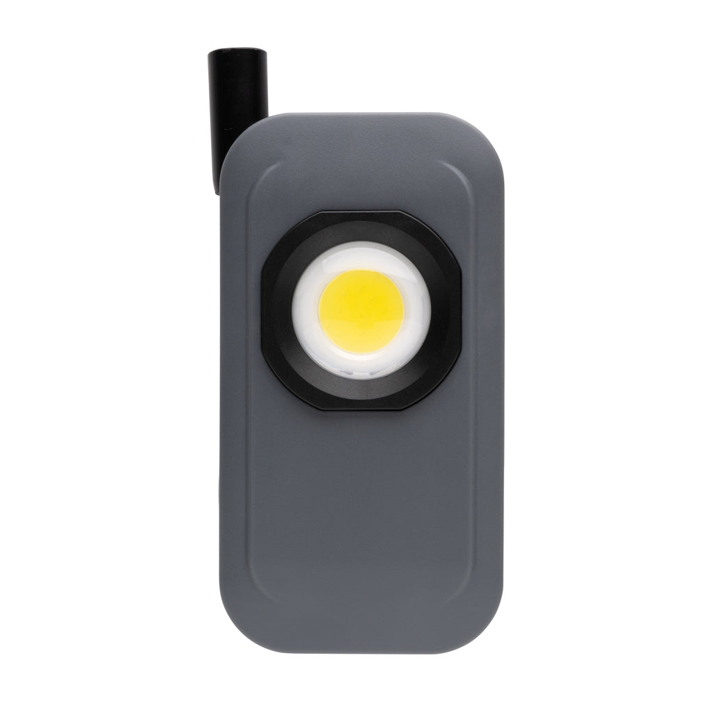 Gear X RCS rPlastic USB rechargeable worklight - grey, Recycled ABS