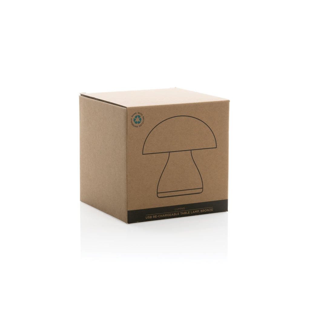 Luming RCS recycled plastic USB re-chargeable table lamp