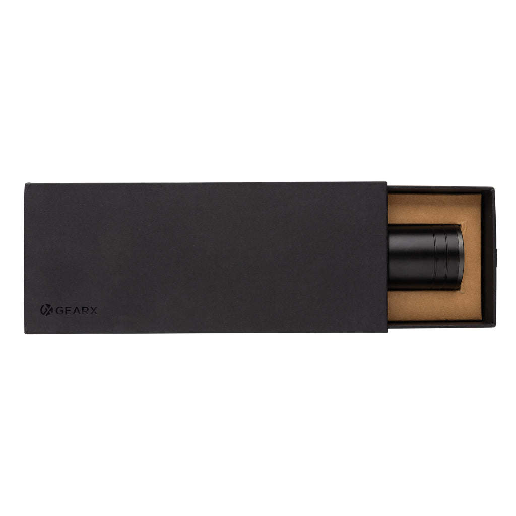 RCS recycled aluminium USB-rechargeable heavy duty torch