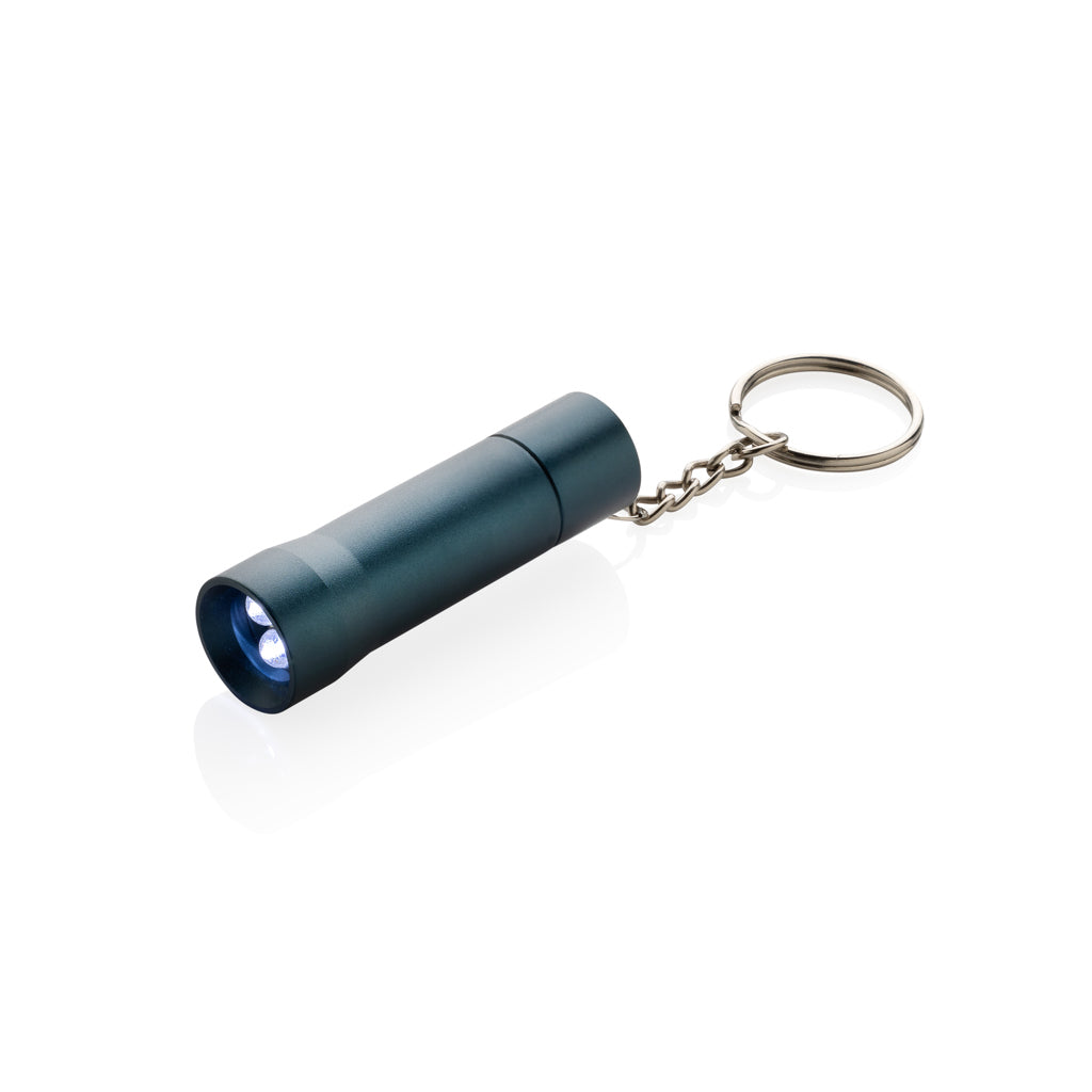 Flash RCS recycled aluminium keychain torch - blue, Recycled aluminium alloy