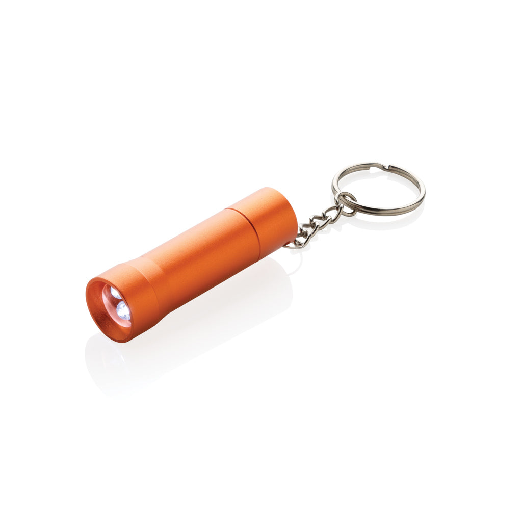 Flash RCS recycled aluminium keychain torch - orange, Recycled aluminium alloy