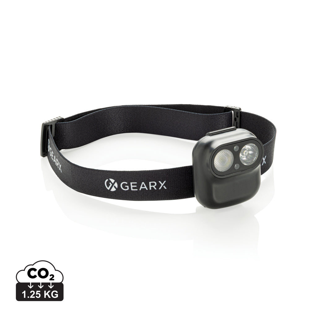 Gear X RCS rPlastic head torch with motion sensor