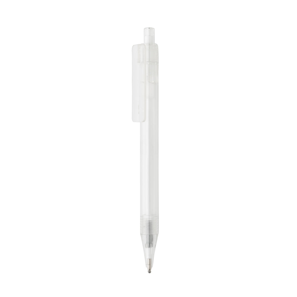 GRS RPET X8 transparent pen - white, rPET