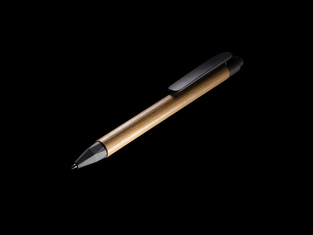 Write responsible recycled paper barrel pen