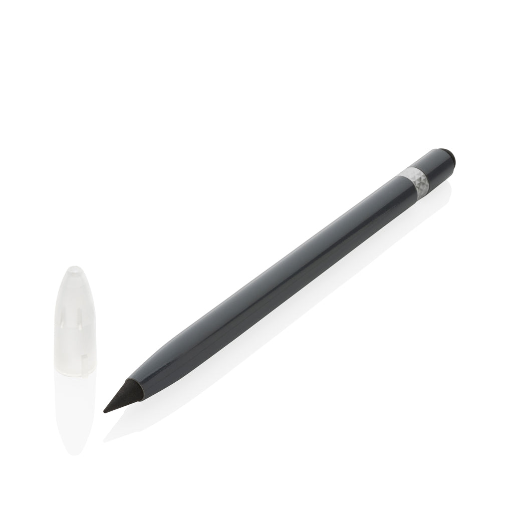 Aluminium inkless pen with eraser