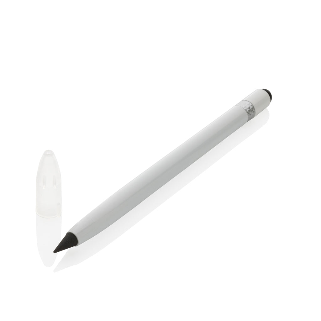 Aluminium inkless pen with eraser