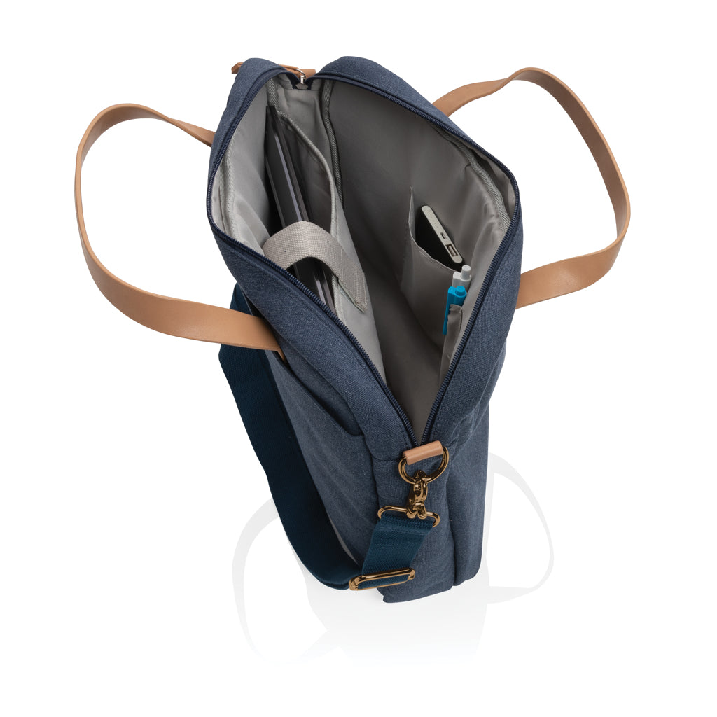 Impact AWARE™ 16 oz. recycled canvas laptop bag