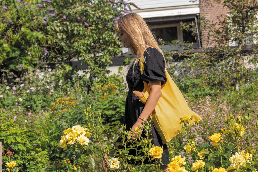 Impact AWARE™ Recycled cotton tote w/bottom 145g
