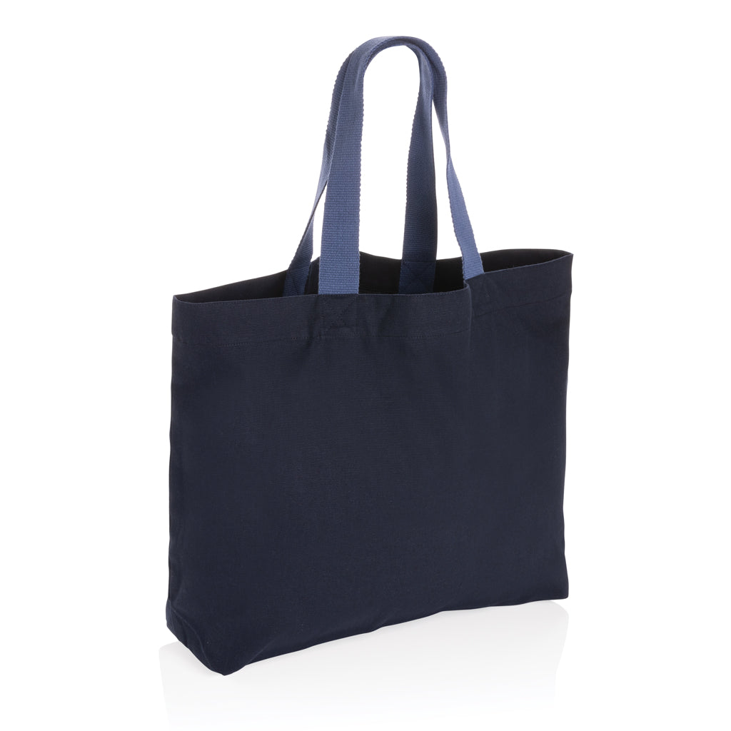 Impact Aware™ 240 gsm rcanvas large tote undyed - navy, Recycled Canvas