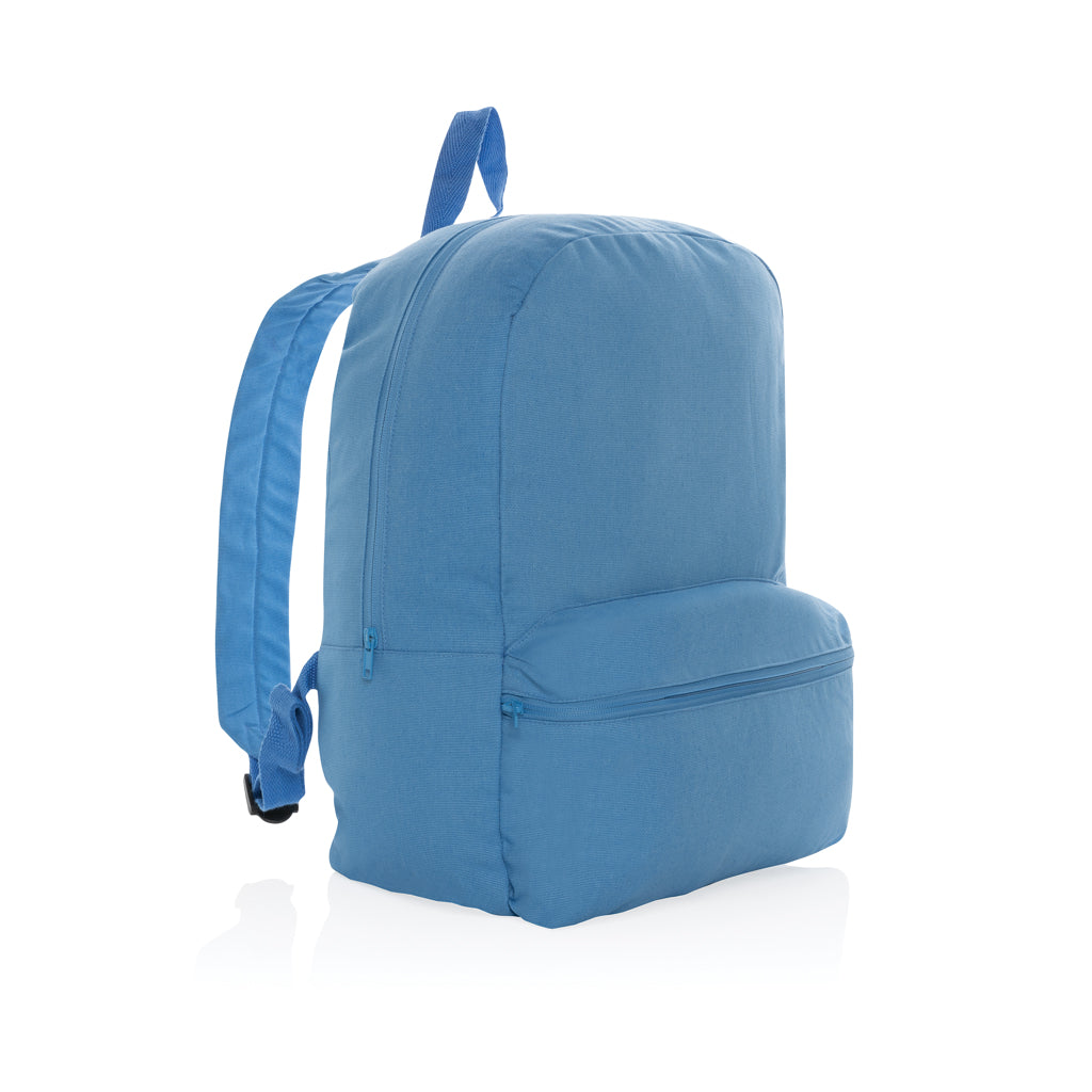 Impact Aware™ 285 gsm rcanvas backpack - tranquil blue, Recycled Canvas