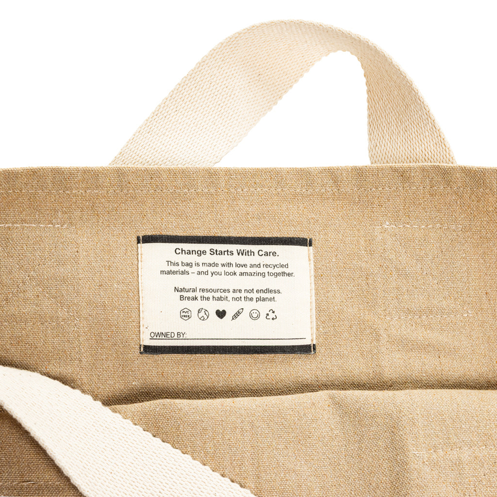 BEAU AWARE™ Beach bag 400gsm recycled canvas, with side hand